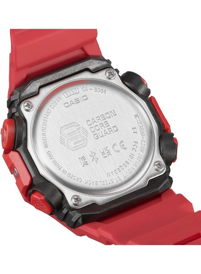 Casio G-Shock Watch - GA-B001-4ADR Black Dial, Red Band - Image 5