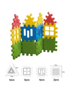 JSAITOYS 14-Piece Toddler Plastic Toy Tactile Play Tiles Building Block Set  - Image 2