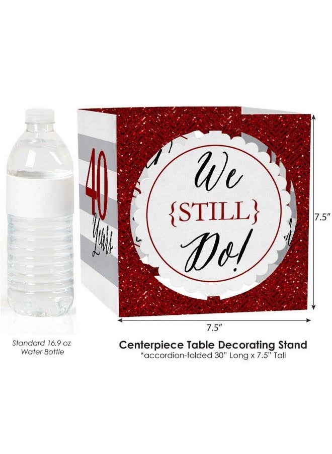 Big Dot of Happiness We Still Do 40Th Wedding Anniversary Party Centerpiece & Table Decoration Kit  - Image 5