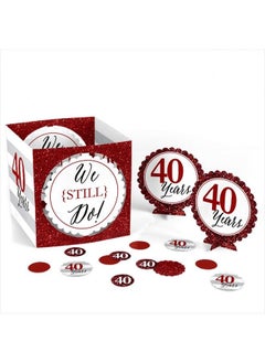 Big Dot of Happiness We Still Do 40Th Wedding Anniversary Party Centerpiece & Table Decoration Kit  - Image 4
