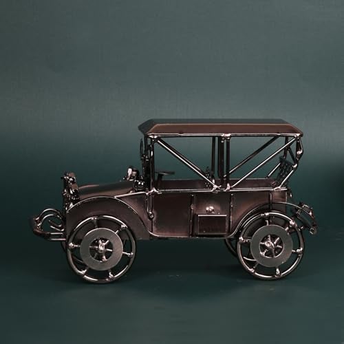 ARTVARKO Vintage Motor Car Showpiece Metal Antique Car Handcrafted Figurine Statue for Home Decor Showpiece Gift 8 Inch, - Image 1