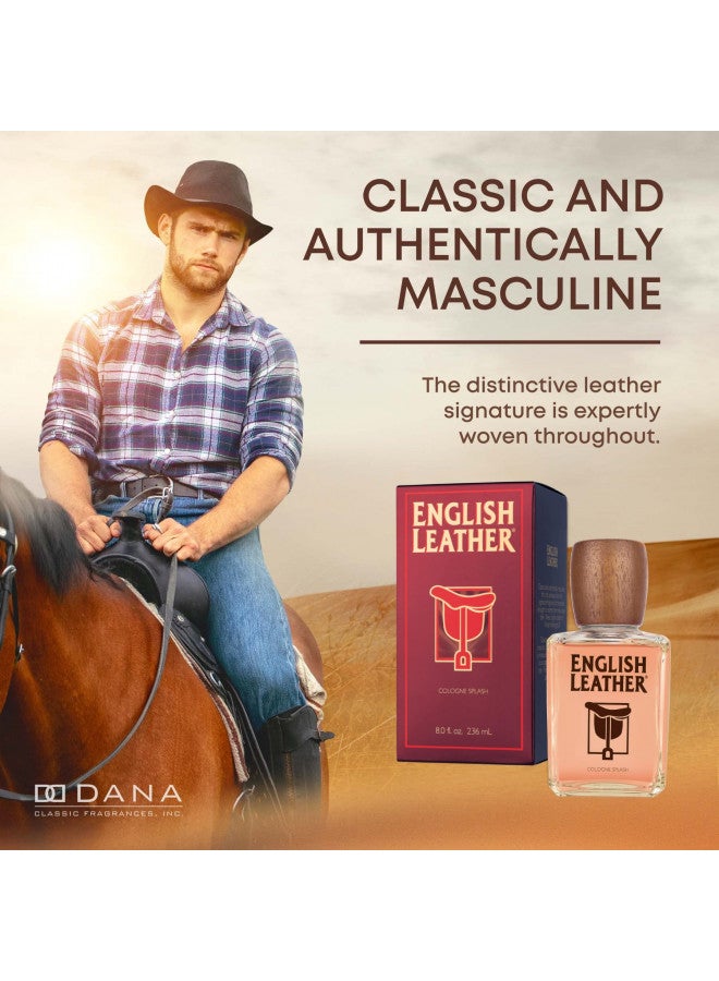 Dana English Leather Cologne for Men 8 Oz - Image 4