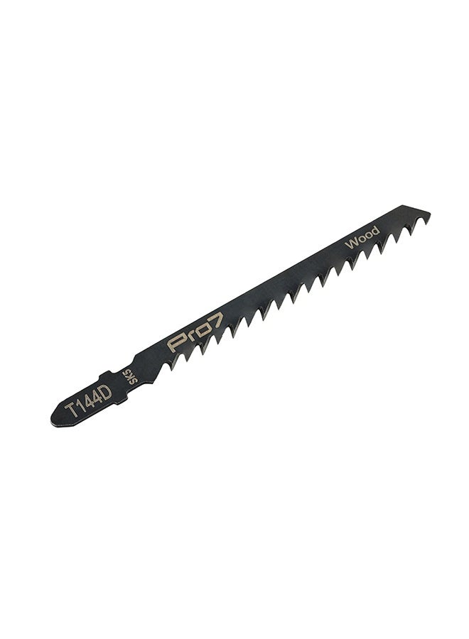 لوازم برو7 طقم ريشة أركت T144D - 5 قطع 100 مم 6 أسنان لكل إنش T-Shank - قطع سريع في الخشب - فولاذ عالي الكربون، أسنان جانبية مفرودة - لقص مستقيم وسريع.  - Image 3