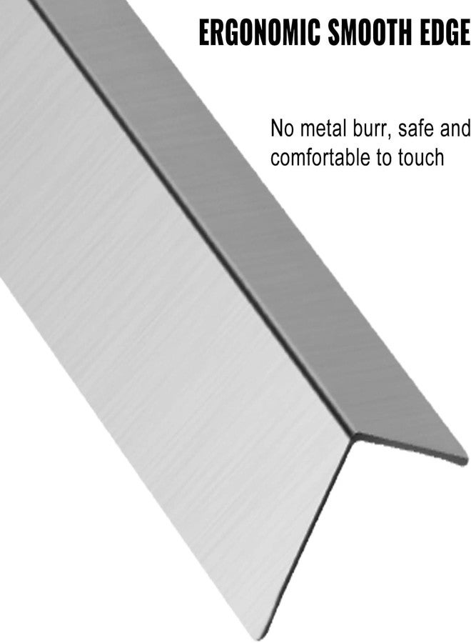 Saifix Wall Corner Guard Stainless Steel L Shape Edge Protector | SS 304 Corner Protector | 90-Degree Angle | Steel Wall Corner Protector | Pack of 4 | 2 * 2 * 48 inch - Image 4