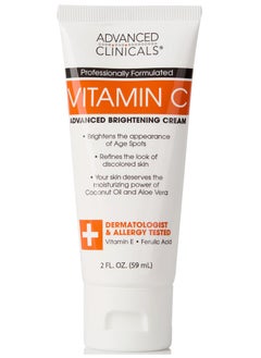 Advanced Clinicals Vitamin C Advanced Brightening Cream 2 fl oz (59 ml)