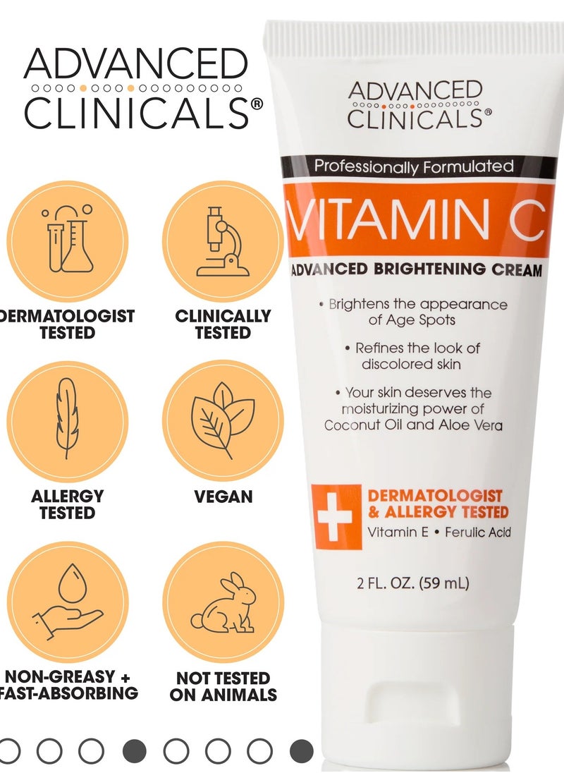 Advanced Clinicals - Advanced Clinicals Vitamin C Advanced Brightening Cream 2 fl oz (59 ml) - Image 1