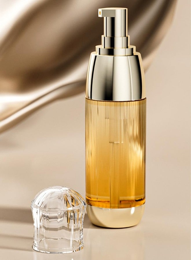 اس واي بي ال عبوتان من SYBL، سعة 60 مل (2 أونصة)، فارغتان من البلاستيك الشفاف، مزودتان بمضخة ذهبية، لتوزيع كريم الأساس، ومستحضرات التجميل، مناسبة للسفر، لحفظ المستحلبات والزيوت العطرية. - Image 3