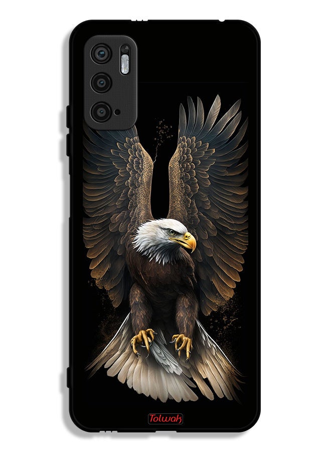 Tolwak غطاء حماية لجهاز Xiaomi Redmi Note 10 5G بتصميم نسر بأجنحة ممدودة - Image 1