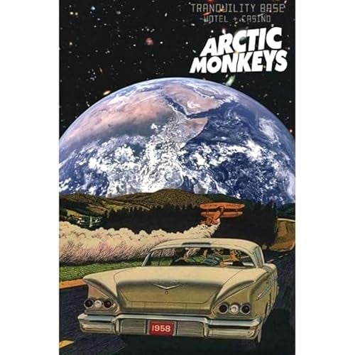 POSTER WALLAH Arctic Monkey Poster for Home Office and Student Room Wall | Aesthetic Poster | Wall Decor ARMNK9 (18X12 inch) - Image 1