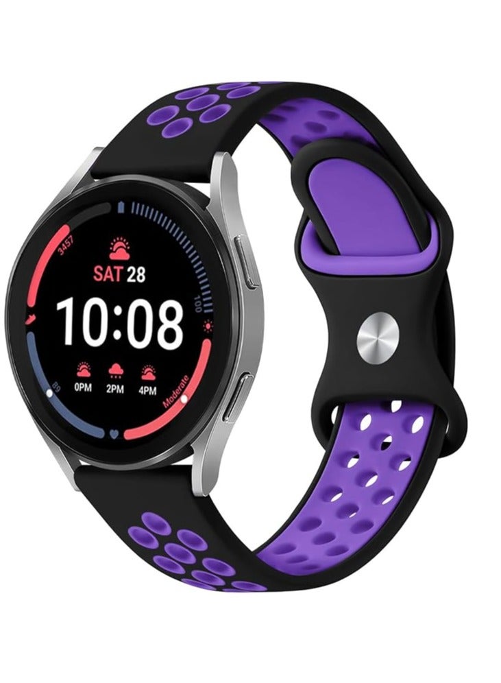 Silicone Sport Band 20MM Strap For Samsung Gear Sport/Watch 6/5/4 40mm 44mm/Watch 6 Classic 43mm 47mm/Watch 5 Pro/S2 classic/active 2 40mm 44mm/Amazfit GTS 2/2e/3/4/2 3 4 mini/Bip 3/3 Pro - Image 2