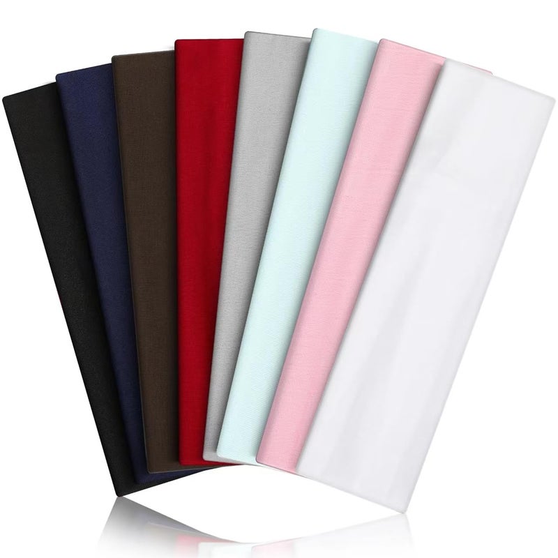 VANRUID Headbands for Women 8PCS [Summer-Exclusive Headband], Non Slip Sports Headband Elastic Soft Running Fashion Headband Absorb Sweat Headbands for Men for Women for Working Out, Travel - Image 1