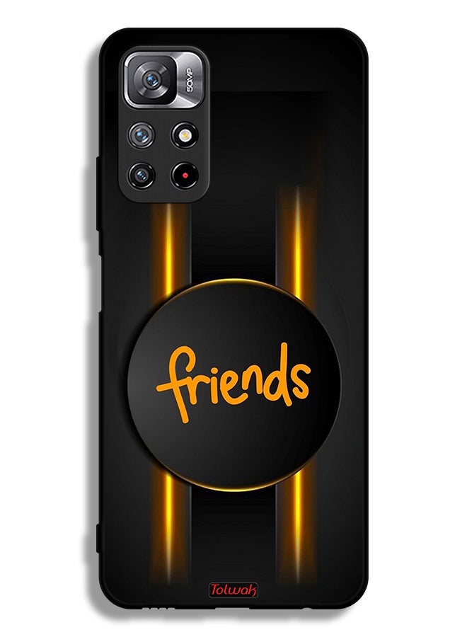 Tolwak Xiaomi Redmi Note 11S Protective Case Cover Friends - Image 2