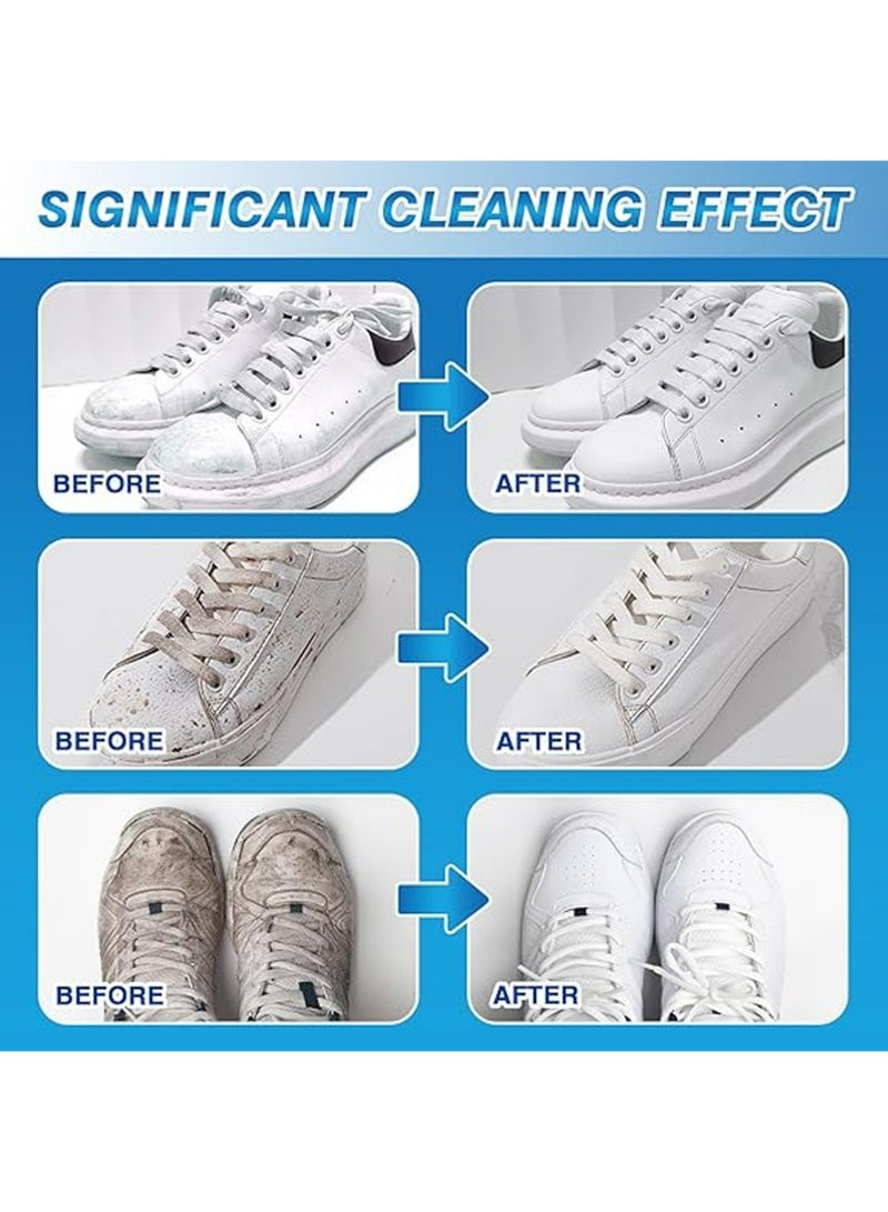 هومتوبس رغوة نظافة الأحذية البيضاء, رغوة النشط السطحي يزيل البقع بسرعة, الرياضة تنظيف رذاذ الرغوة, تبييض قماش الرياضة, تبييض وصفر أحذية حواف (200 مل) - Image 5