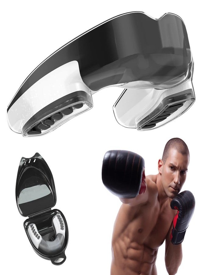 Proberos® Boxing Mouthguard, High-Density EVA Teeth Guard for Upper Teeth, Ergonomic Molded Mouthguard, Shock Absorption, Comfort Fit, Easy-to-Clean, One Size for Adults & Teens, Includes Storage Case - Image 1