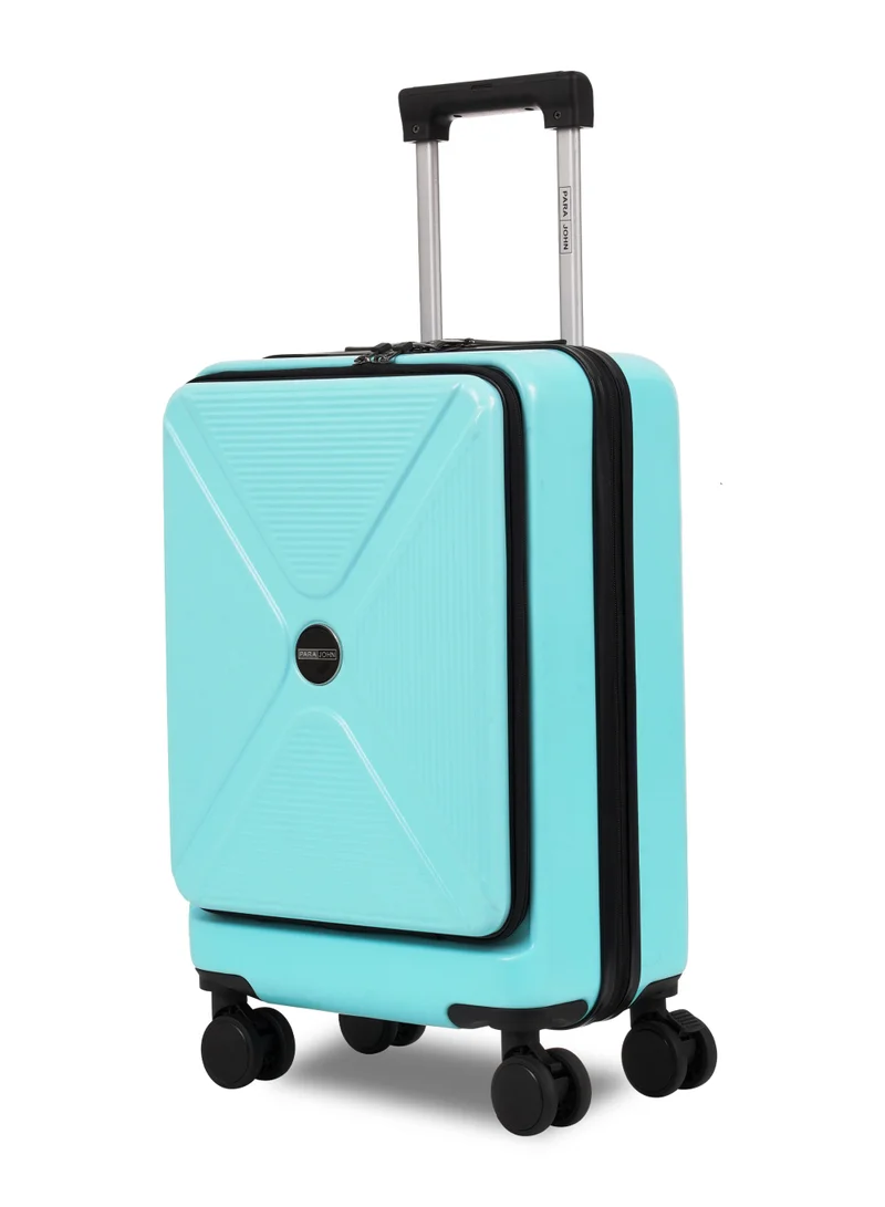 بارا جون Parajohn Front Open Cabin Size 20 inches luggage with Premium ABS Material- 55 cms carrying 10kg|8 Wheels Hard Sided Trolley