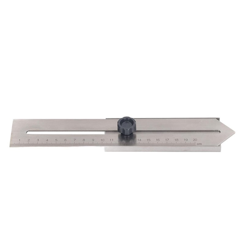 Stainless Steel Sliding Scribing Ruler 0 200mm Clear Scale Woodworking Marking Tool - Image 3