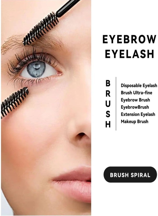 BHOOLU&GOOLU Disposable Eyelash and Eyebrow Brushes - Black - (50 Pieces/Box) - Image 4