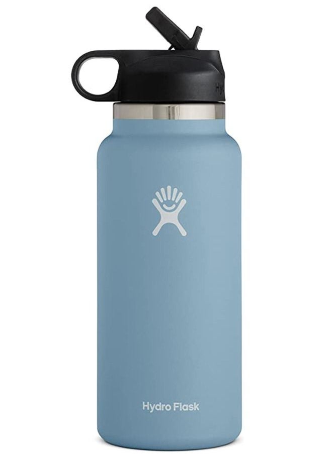 Hydro Flask - 32 oz Wide Mouth with Straw Lid Stainless Steel Reusable Water Bottle Clementine - Vacuum Insulated, Dishwasher Safe, BPA-Free, Non-Toxic - Image 1