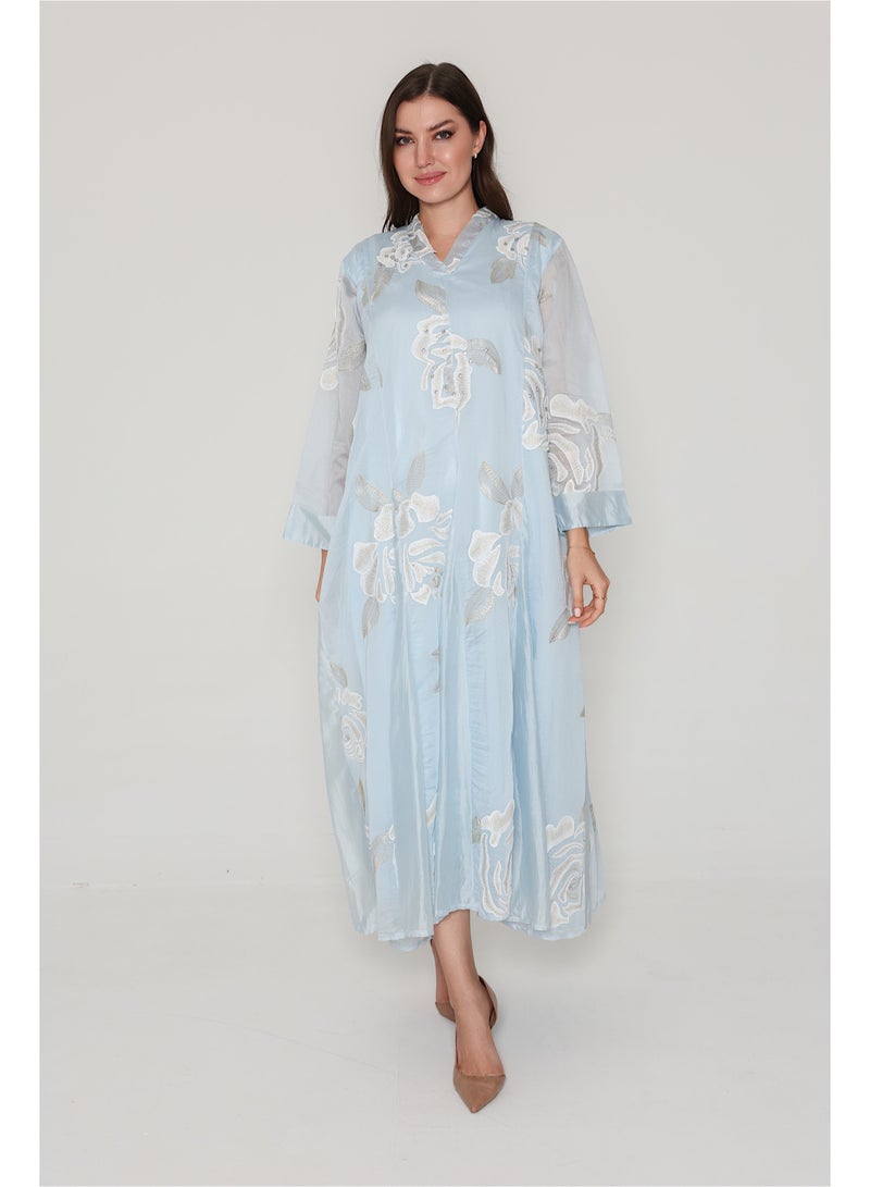 اكسا فستان منسدل نقوش زهور - Image 1