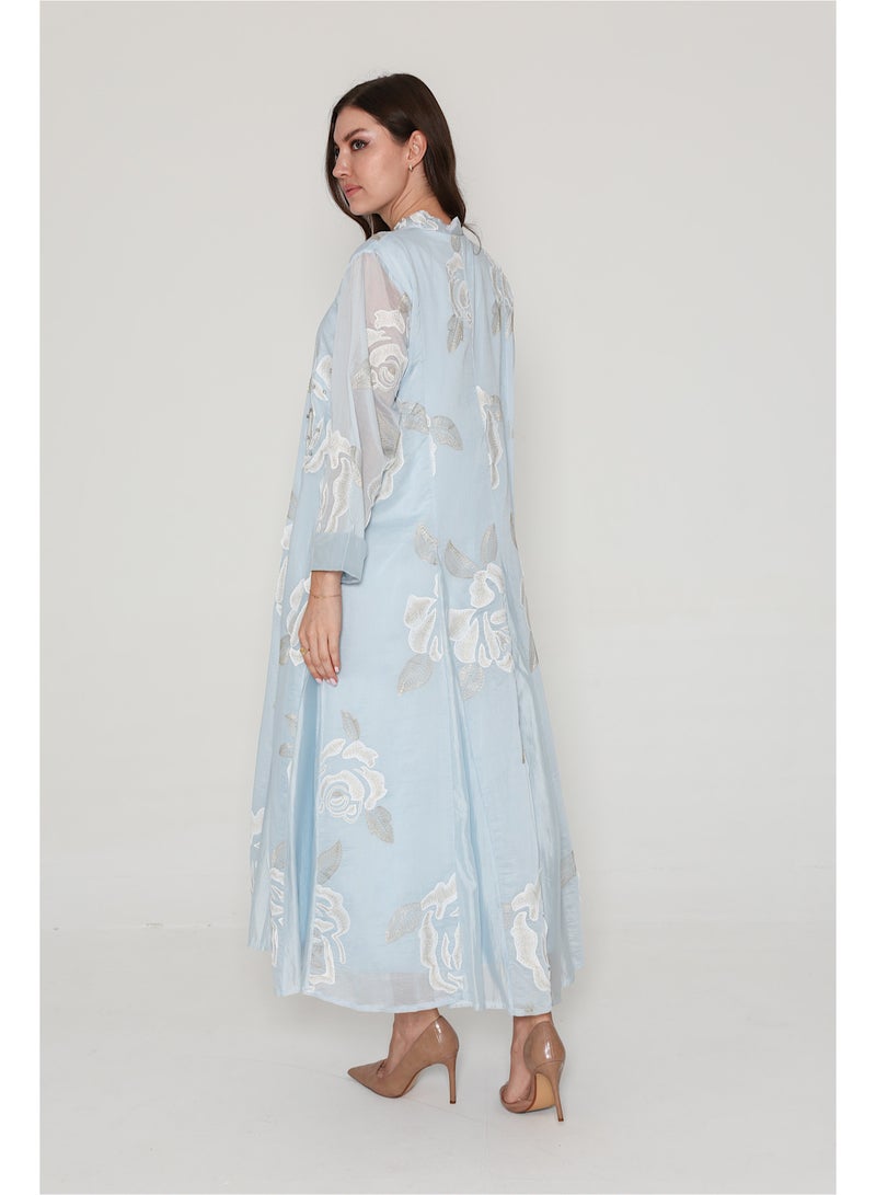 اكسا فستان منسدل نقوش زهور - Image 2