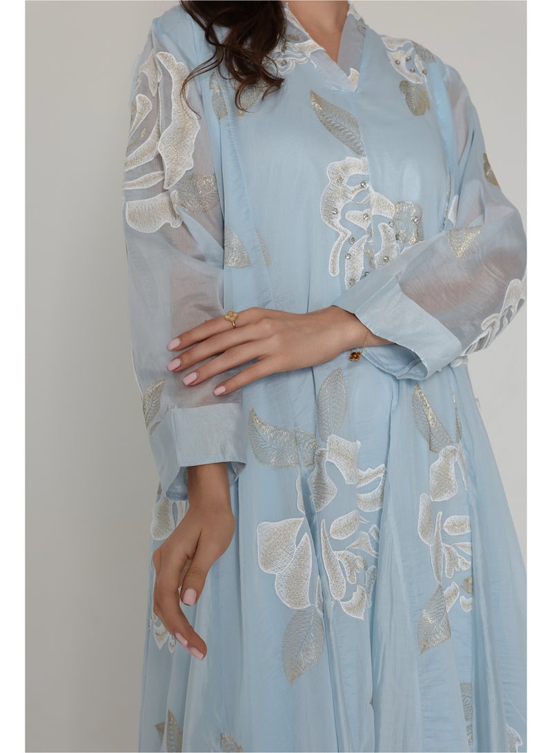 اكسا فستان منسدل نقوش زهور - Image 3