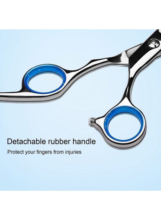 ULG Hair Cutting Scissors, ULG Professional Hair Scissors 6.5 inch Right-Hand Razor Edge Barber Scissors Salon Hair Cutting Shears Made of Japanese Stainless Steel, Hand Sharpened Blue - Image 5