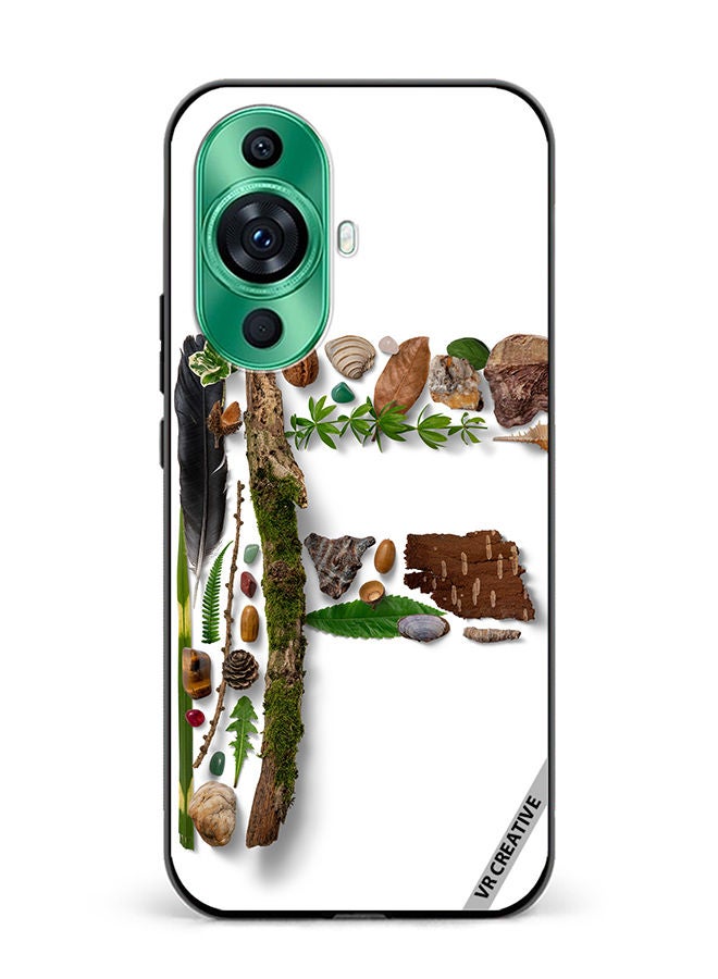 VR CREATIVE Protective Case Cover For Huawei nova 11 Pro Alphabet F Design Multicolour - Image 1
