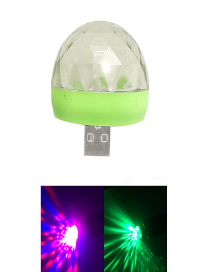 Mini Disco Light Rotating USB & Type-C Port Magic Ball Light RBG LED Lamp Portable Home Party Stage Light Random Color - Image 3