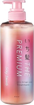 Ichikami The Premium Extra Damage Care Hair Treatment 480ml Silky Smooth - Image 1