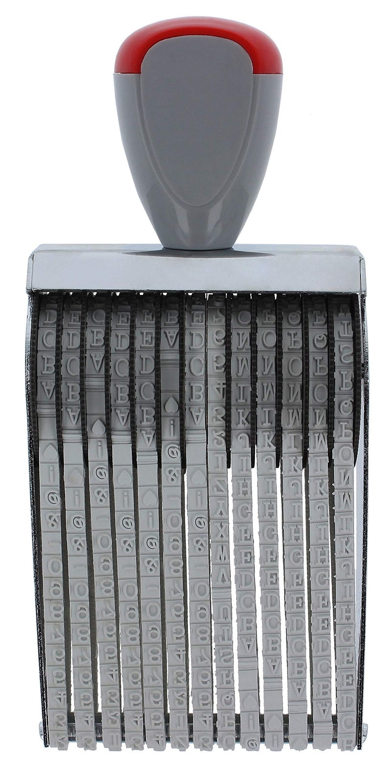 ExcelMark 13 Digit Roller Rubber Stamp - Alphabet Number Symbol - Image 1