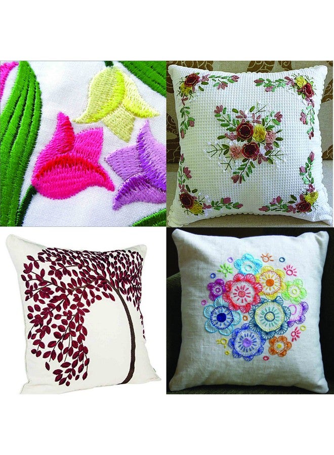 ثريد ناني خيط تطريز عبر غرزة للخياطة والتطريز اليدوي مناسب لصنع خيط السوار مجموعة من 447 خصلة من الخيوط القطنية بألوان قوس قزح - Image 5