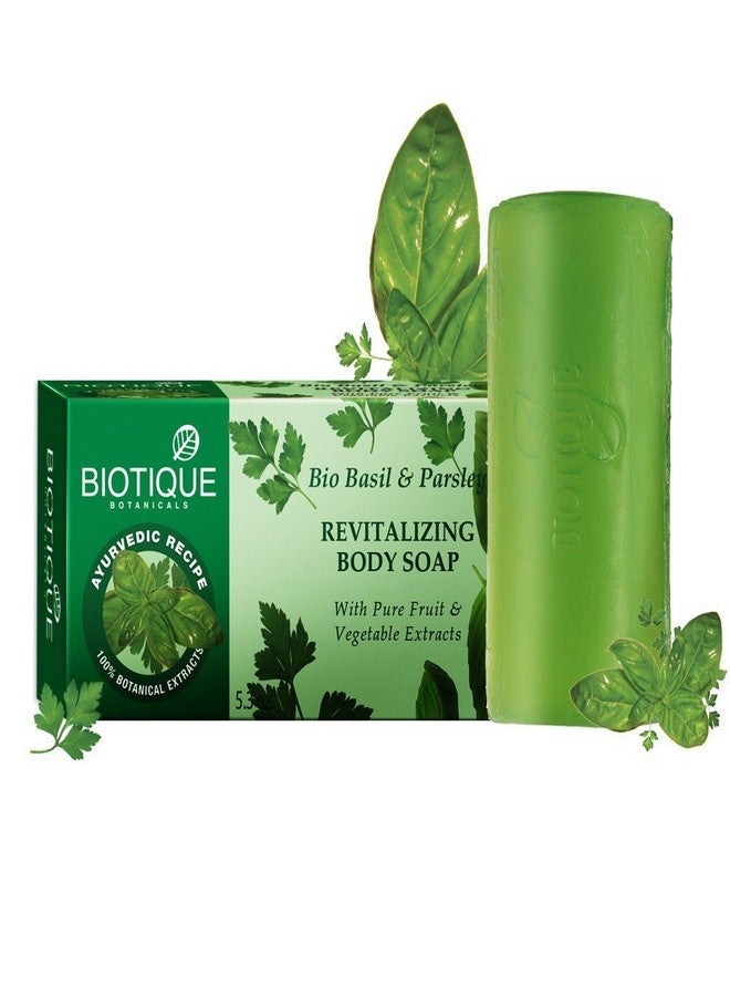 Biotique Bio Basil And Parsley Revitalizing Body Soap 150g (Pack Of 2) - Image 4