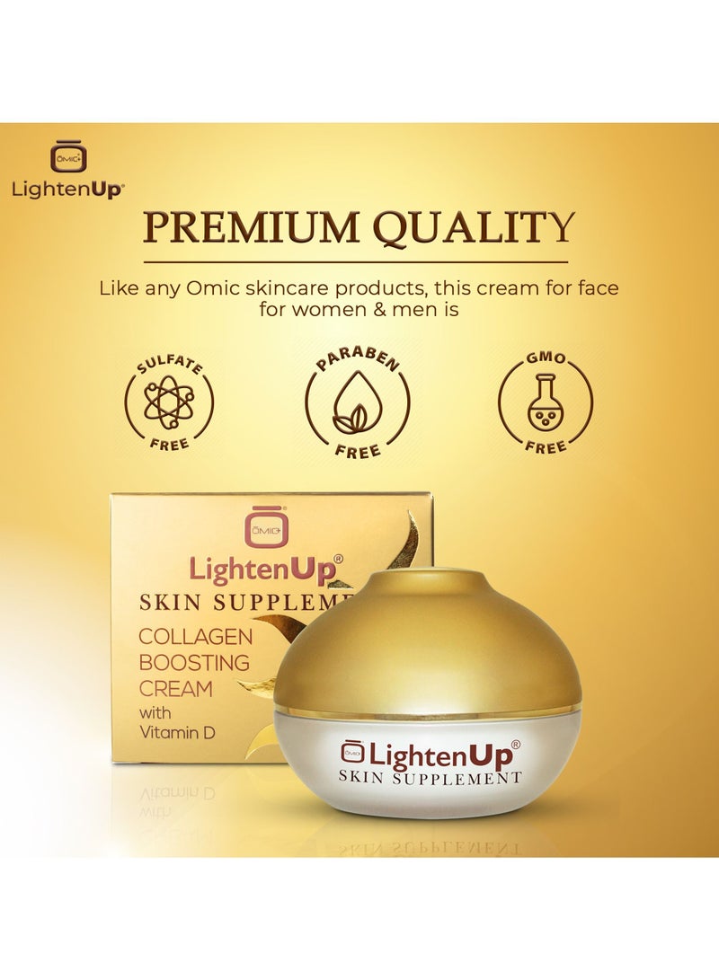 omic lightenup Collagen Boosting Cream With Vitamin D - Image 5