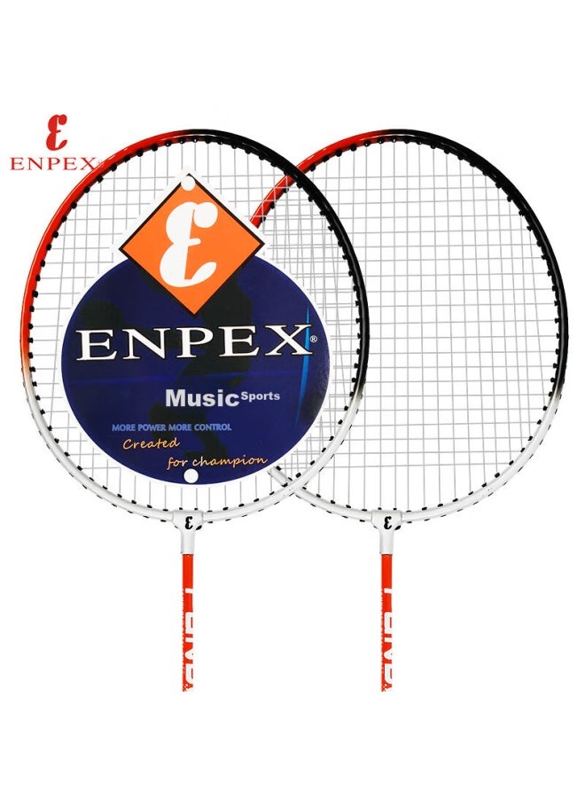 Enpex Badminton Racket Set For Couples, S280 Model, Random Color, Includes 3 Shuttles - Image 2