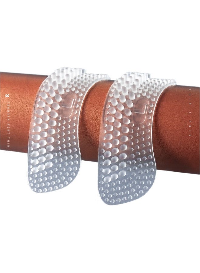 Iqgd 3 Pairs Of Heel Grips, Silicone Anti-Friction Pads For Women And Men'S Shoes, Size Reduction, Transparent Soft Thin 2Mm - Image 3