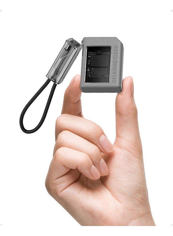 شارج علبة شارج ديسك M.2 NVMe SSD مع نظام تبريد نشط، 10 جيجابت في الثانية USB C 3.2 Gen2، قارئ NVMe يدعم مفاتيح M ومحركات أقراص SSD بحجم 2230، رمادي - Image 1