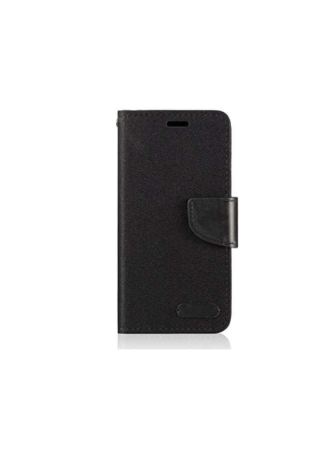 Aookay - Case For Galaxy S6 Edge Plus Pu Leather Wallet Case With Soft Tpu Back Cover Magnet Flip Case Card Slots And Kickstand For Galaxy S6 Edge Plus Galaxy S6 Edge Plus Black - Image 1