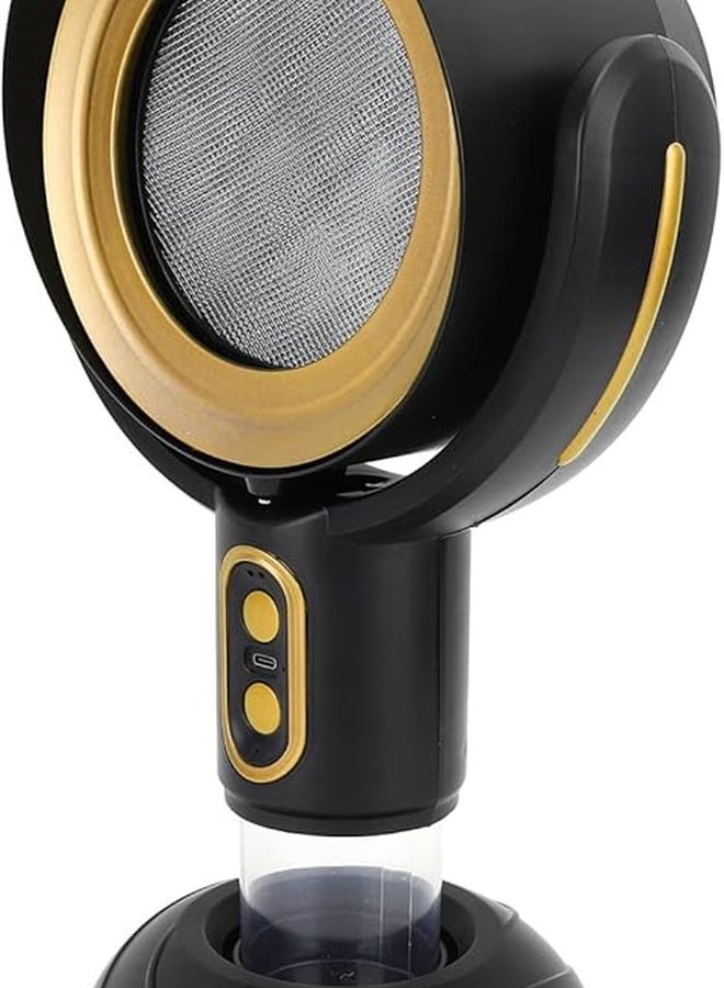 Cryfokt48e5b2qfvn 11 Portable Desktop Range Hood 2 Speed USB Powered Kitchen Exhaust Fan Black Gold - Image 2