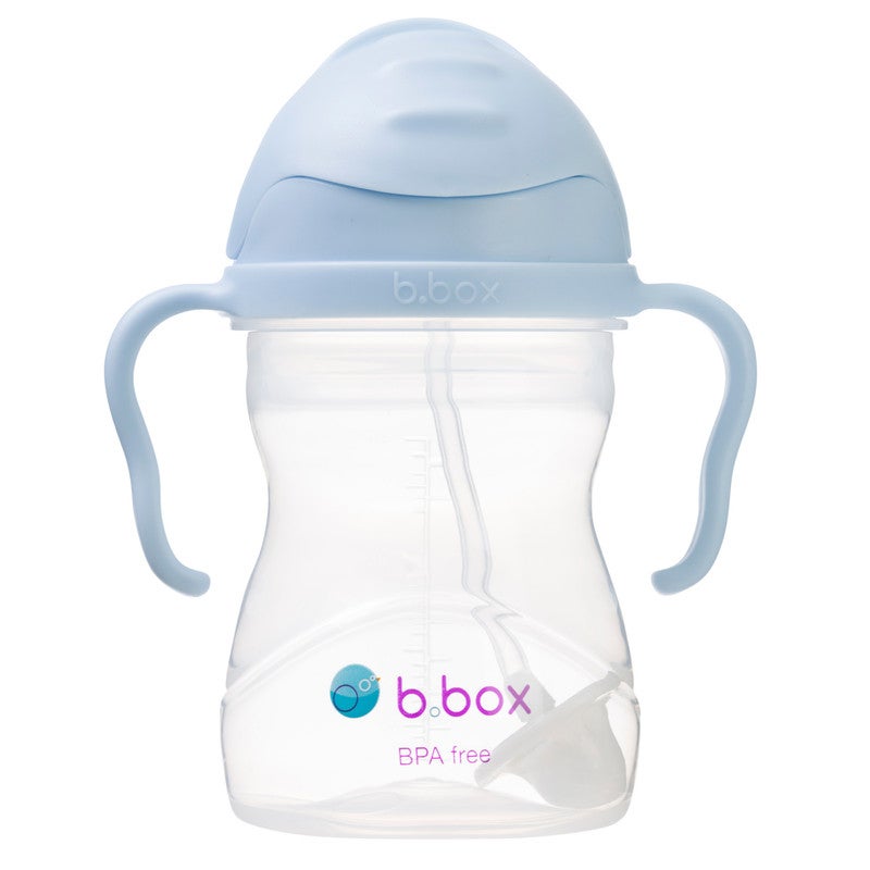 B.Box Leakproof Sippy Cup with Weighted Straw | 240ml (8.1 fl oz) | BPA Free | Easy Grip Handles | For Babies & Toddlers â€“ BubbleBum - Image 1