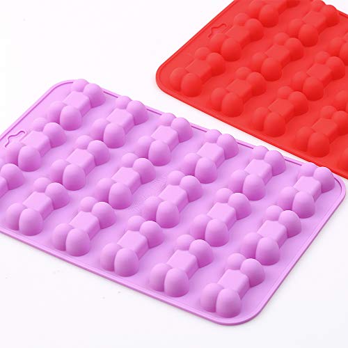 Cozihom Bone Shaped Silicone Molds, 18 cavity, Food Grade, for Chocolate, Candy, Cake, Pudding, Jelly, Dog Treats. 4 Pcs - Image 5