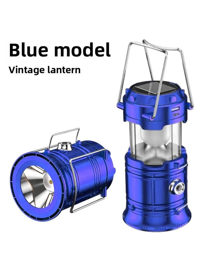 Outdoor New Horse Lantern Camping Light Solar Charging LED Camping Tent Multifunctional Portable Stretching Light 