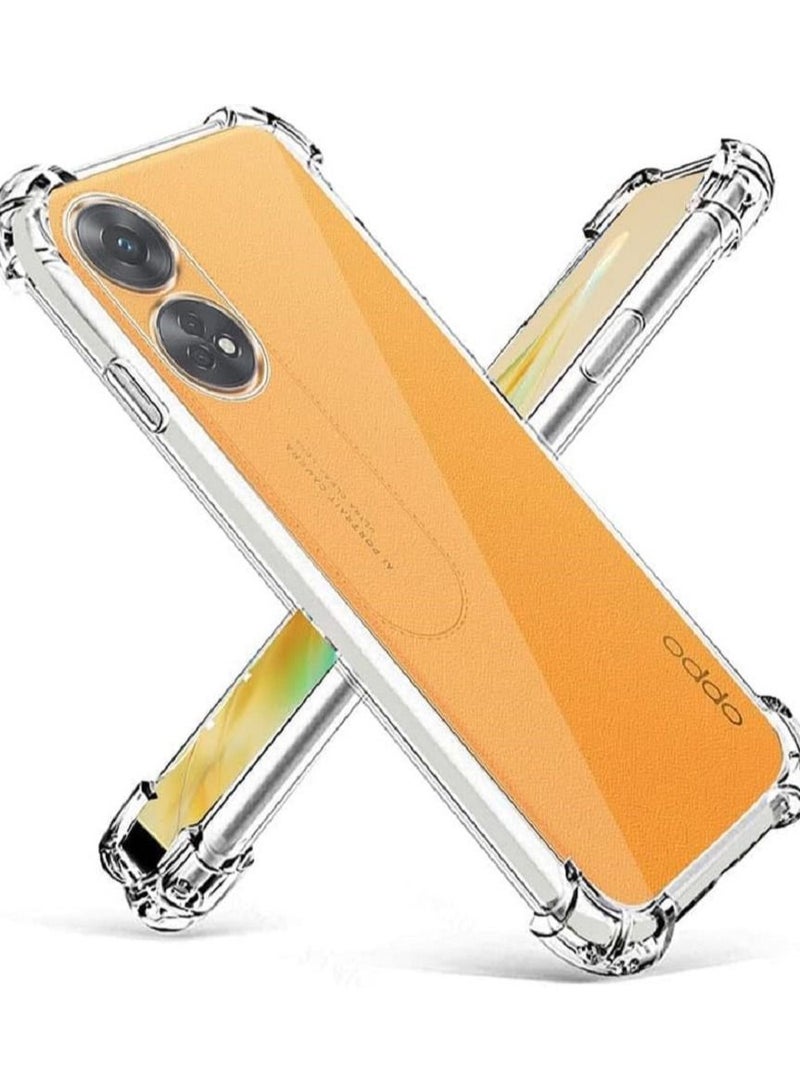 IAF ANTI-SHOCK CLEAR TPU BUMPER CASE COVER FOR OPPO RENO 8T 5G - Image 1