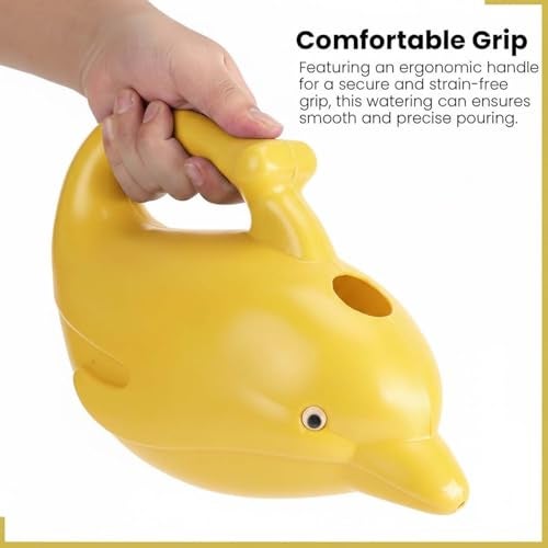 Bianco Premium Plastic Watering Can for Plants (Yellow) (1.5 litres) - Image 4