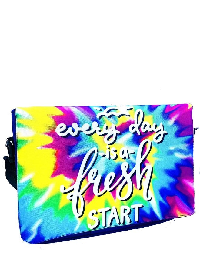 Echo Boomers Tie Dye Printed Crossbody Laptop Sling Shoulder Bag, Fits 12-inch Tablet, Mobile, Passport & Cards, Messenger Bag with Detachable Strap, Multipocket | Waterproof | Expandable - Image 1