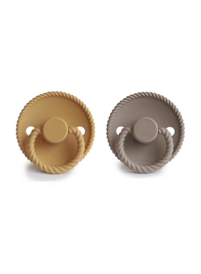 فريج لهاية فريج روب للأطفال من السيليكون الناعم الحريري | صنع في الدنمارك | خالية من مادة BPA (لون العسل الذهبي/بورتوبيللو، من 0 إلى 6 أشهر) - Image 1