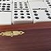 Marion Double 9 Domino Set 55 Tiles Jumbo Tournament Professional Size with Spinners in Dovetailed Sheesham Wood Box White Sheesham - Image 4