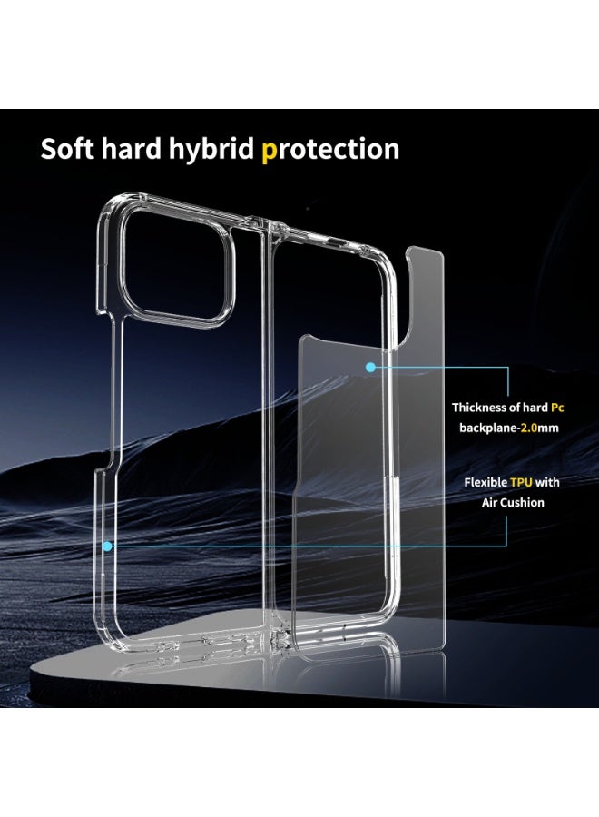 general Compatible with Google Pixel 10 Pro Fold 2025 Case, Transparent Slim Shockproof Protective Cover Anti-Scratch Hard PC Back  Flexible Bumper Phone Case for Google Pixel 10 Pro Fold - Image 3
