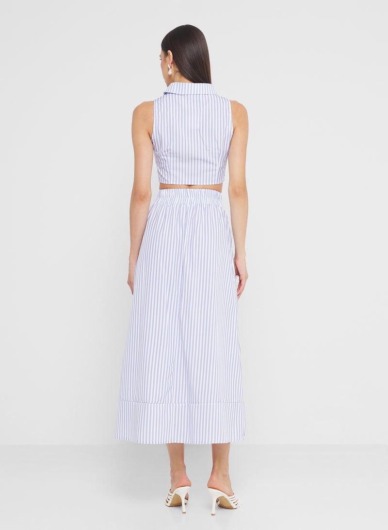 ELLA Stripe Top & Skirt Set - Image 2
