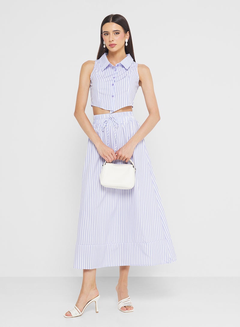 ELLA Stripe Top & Skirt Set - Image 5