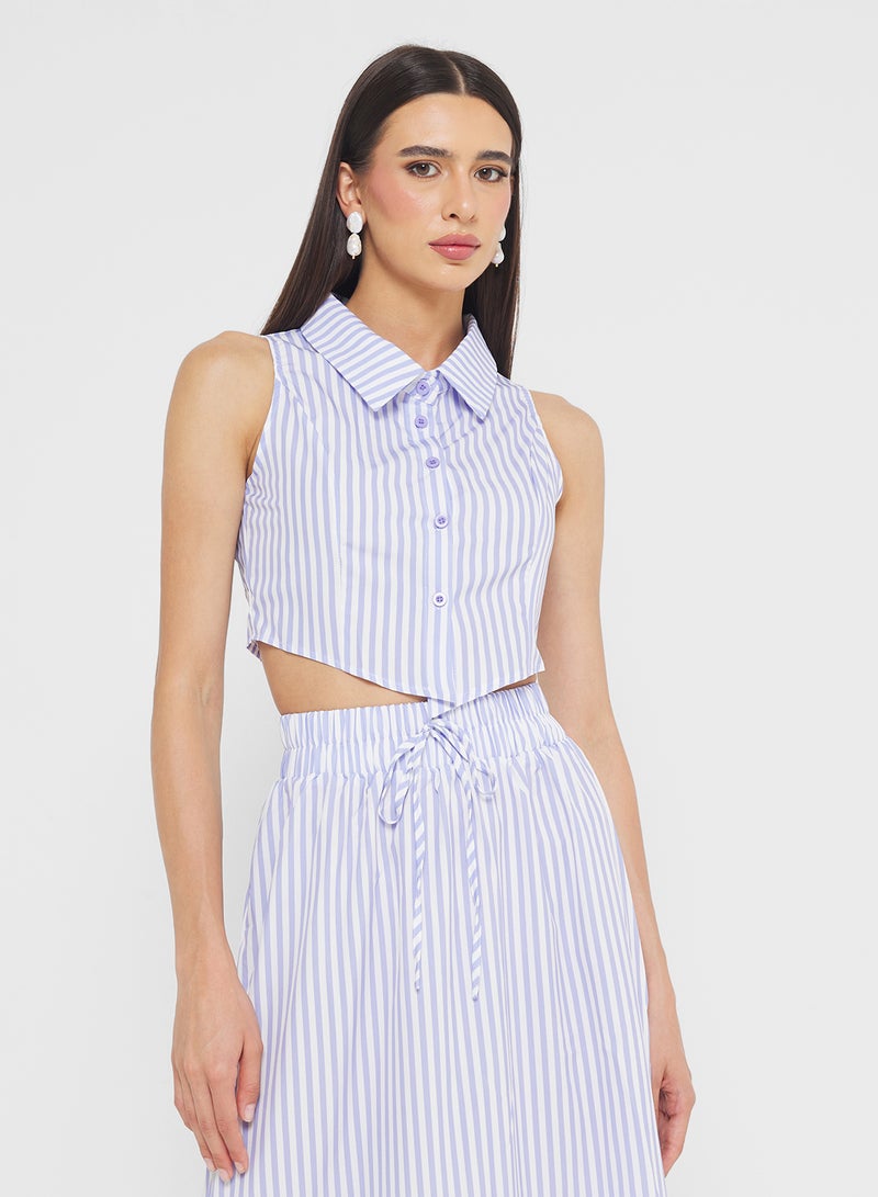 ELLA Stripe Top & Skirt Set - Image 3